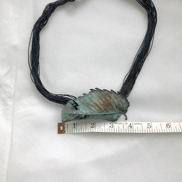 Phenomenal, handcrafted, copper, leaf pin or necklace! - Picture 7 of 10